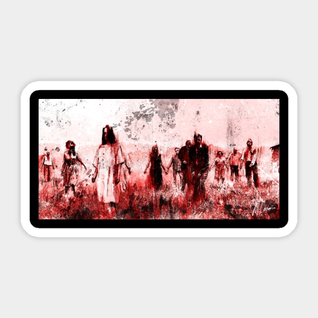 Zombies - Night of the living dead Sticker by miquelcazanya